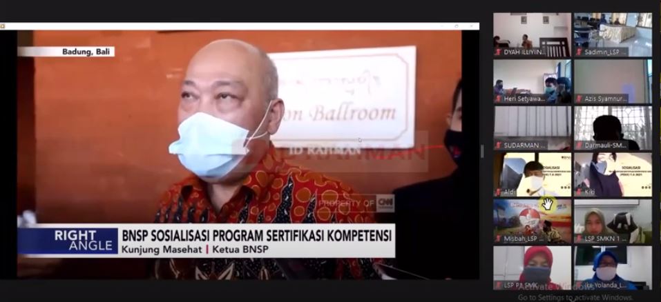 SOSIALISASI BANTUAN PSKK 2021 - LEMBAGA SERTIFIASI PROFESI - BNSP